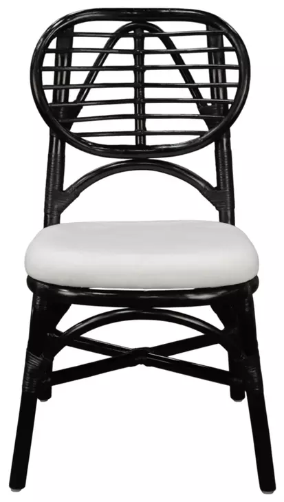Kaya Black Upholstered Dining Chair Set of 2