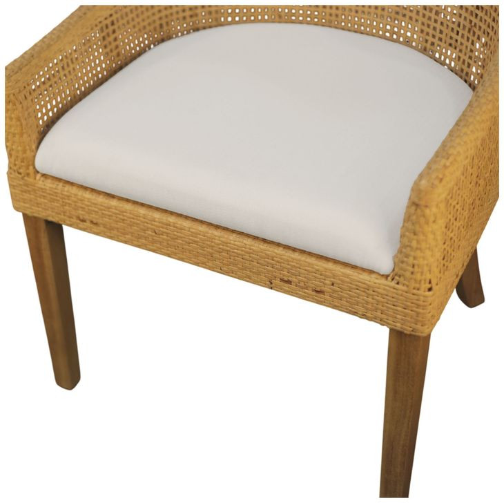 Caldera White Upholstered Dining Chair Set of 2