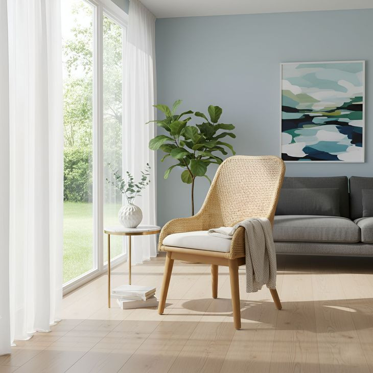 Caldera Natural Upholstered Dining Chair Set of 2