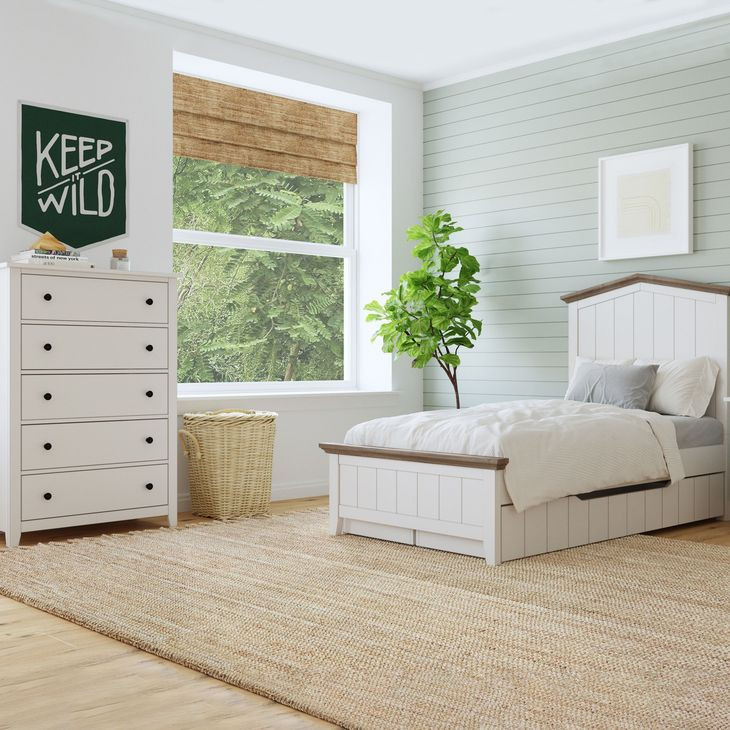 Lodge Cookies and Cream Twin Panel Bed