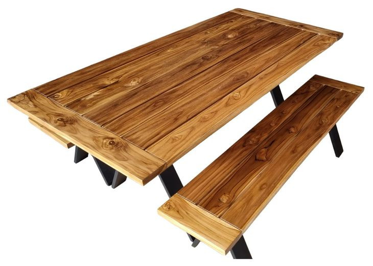 Cyprus Natural Teak Large 80" Dining Table