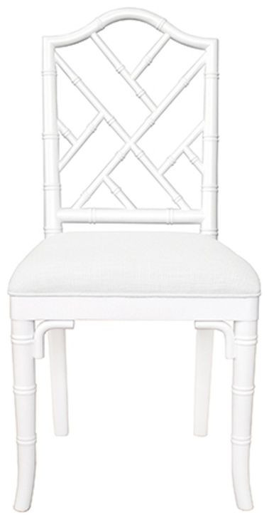 Fairfield White Lacquer Dining Chair