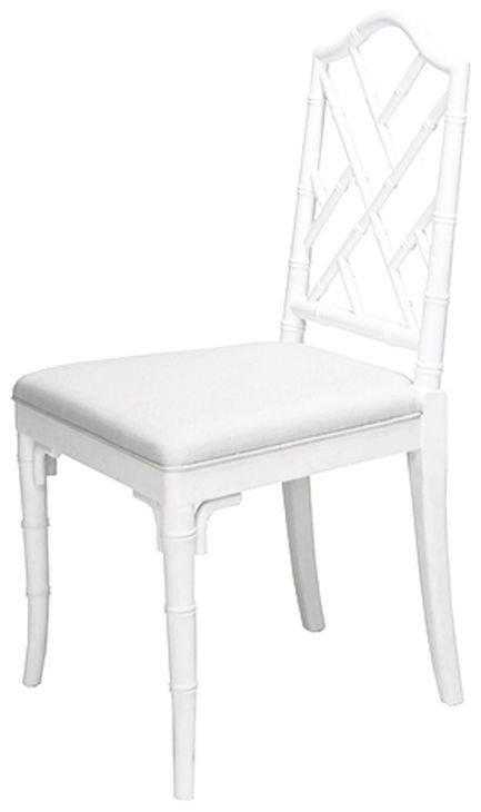 Fairfield White Lacquer Dining Chair