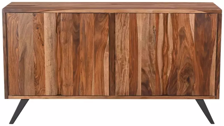 Rosewood Natural Sheesham 4 Door Sideboard