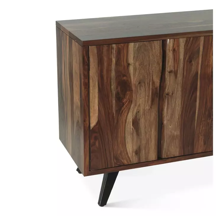 Rosewood Natural Sheesham 4 Door Sideboard