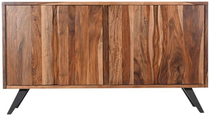 Rosewood Natural Sheesham 4 Door Sideboard