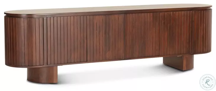 Antonio Aged Mahogany 79" Media Cabinet