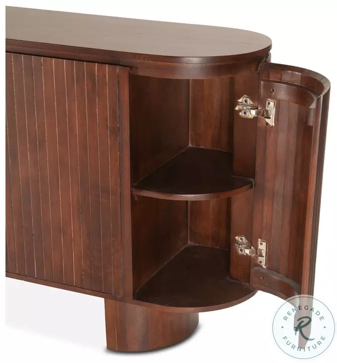 Antonio Aged Mahogany 79" Sideboard