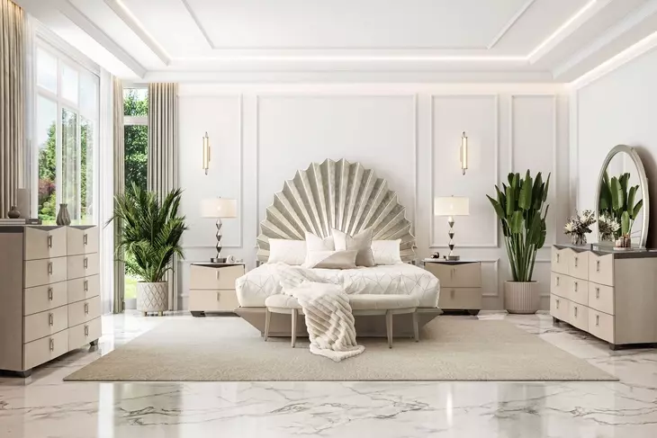 Fantosini Cappuccino Upholstered 59" Bed Bench