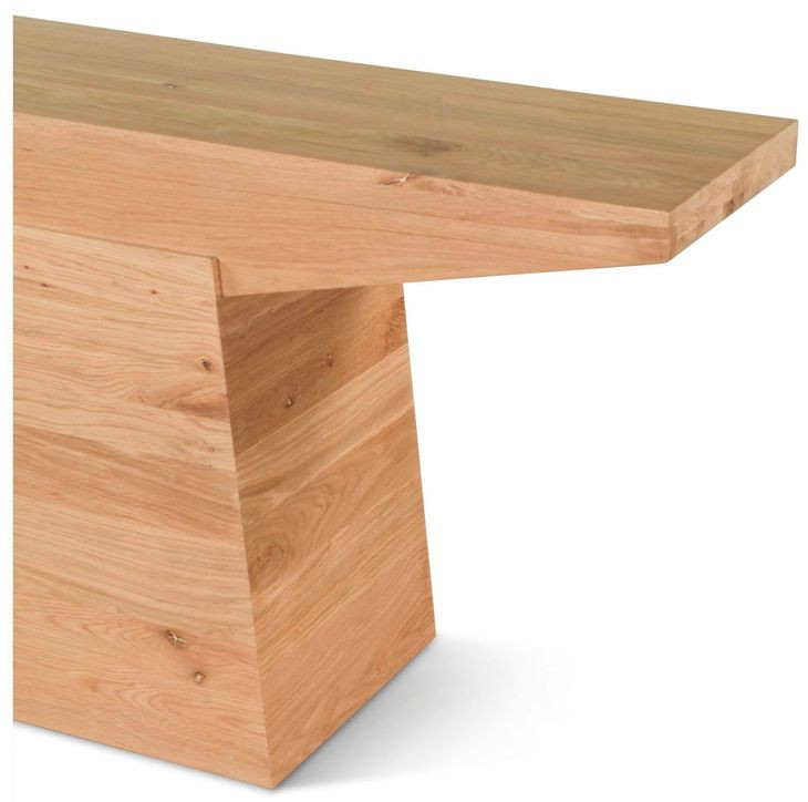 Incus Natural Oak Rectangular Console Table