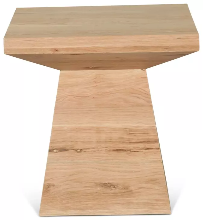 Incus Natural Oak Square Side Table