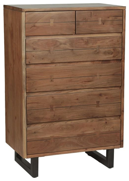 Glenwood Smoked Acacia 6 Drawer Dresser