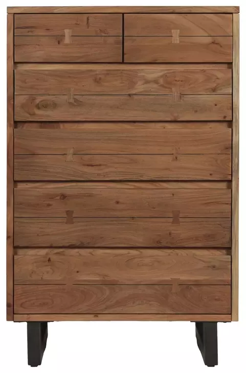 Glenwood Smoked Acacia 6 Drawer Dresser