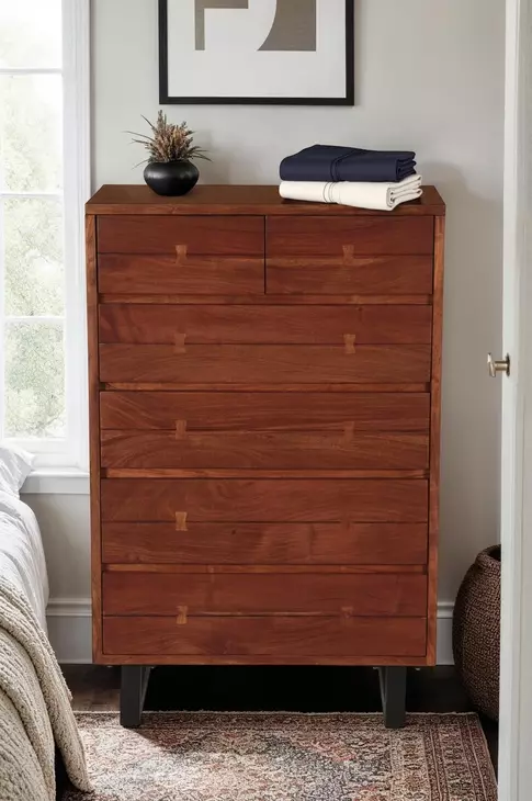 Glenwood Walnut 6 Tall Chest