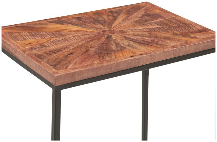 Astoria Brownstone and Gray Rectangular Nesting Side Table