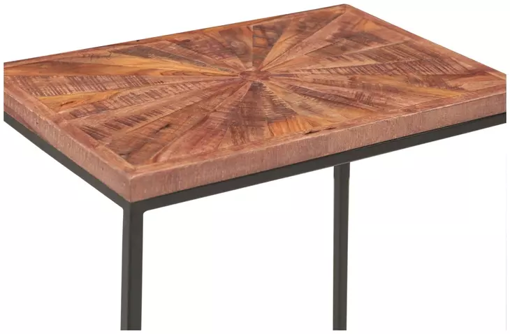 Astoria Brownstone and Gray Rectangular Nesting Side Table
