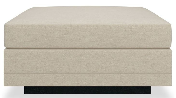 Fusion Beige Upholstered Rectangular Ottoman