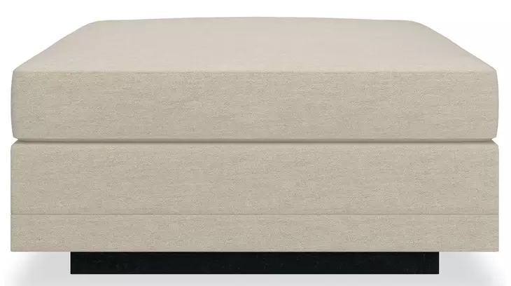 Fusion Beige Upholstered Rectangular Ottoman