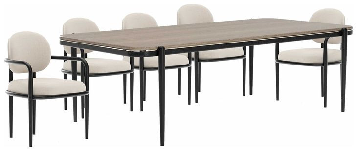 Madera Chocolate Koto Matte and Modern Dining Room Set