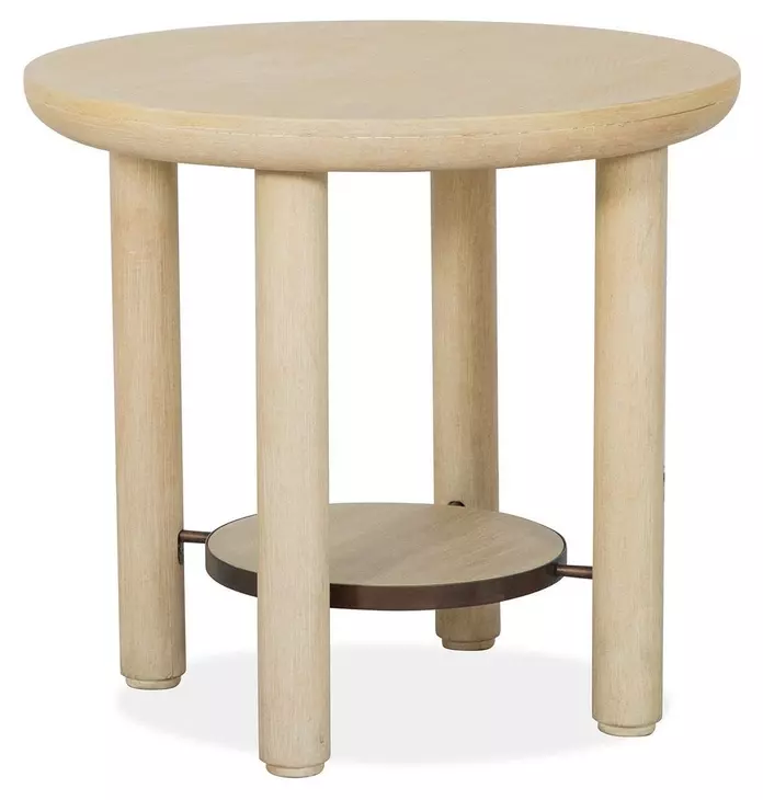 Sunset Cove Sanibel Brown Round End Table
