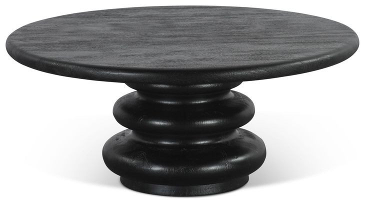 Bakio Black Round Cocktail Table