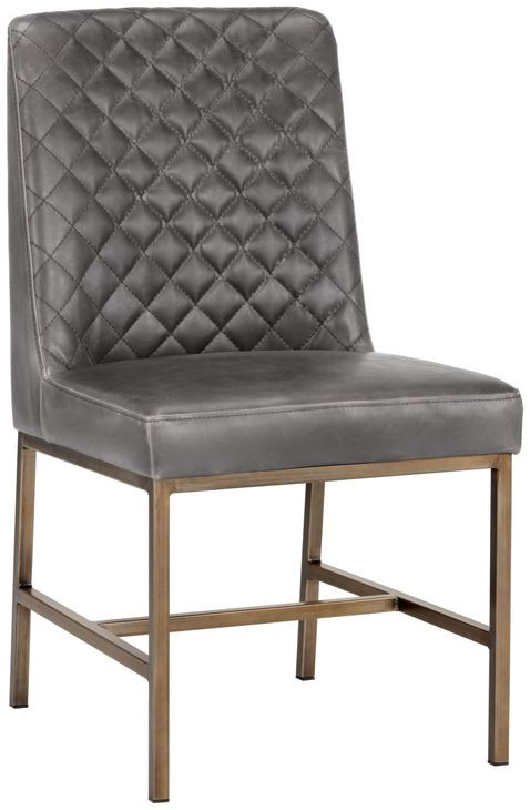 Hawthorn Overcast Gray Upholstered Dining Chair Set of 2