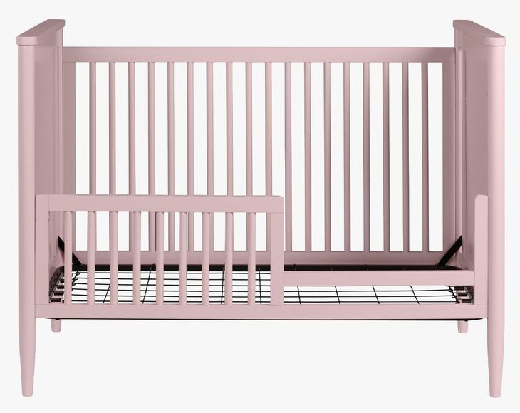 Modern Nursery Pink Convertible Crib