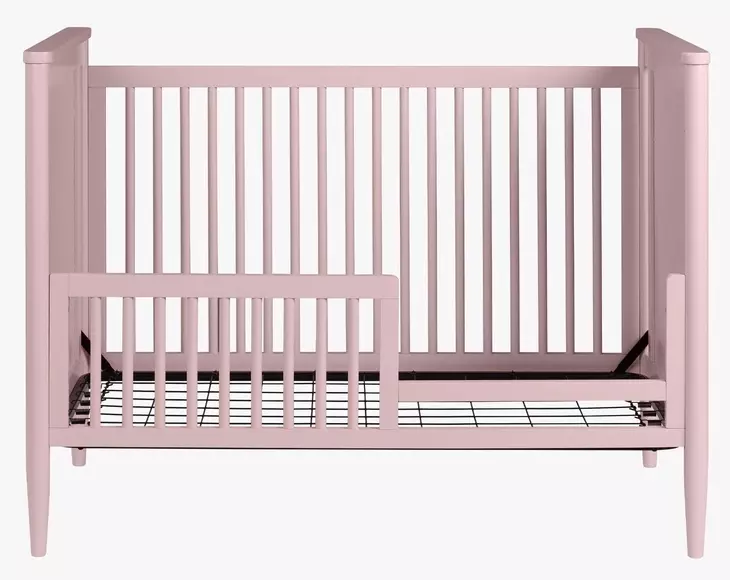 Modern Nursery Pink Convertible Crib