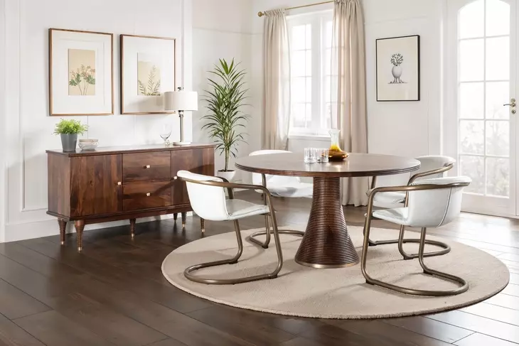 Provence Dark Sienna 54" Round Dining Table