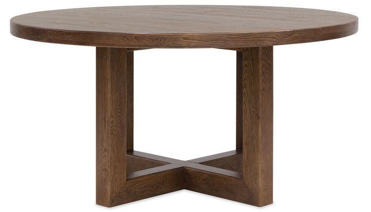 Harbor Drift Worn Saddle 60" Round Dining Table
