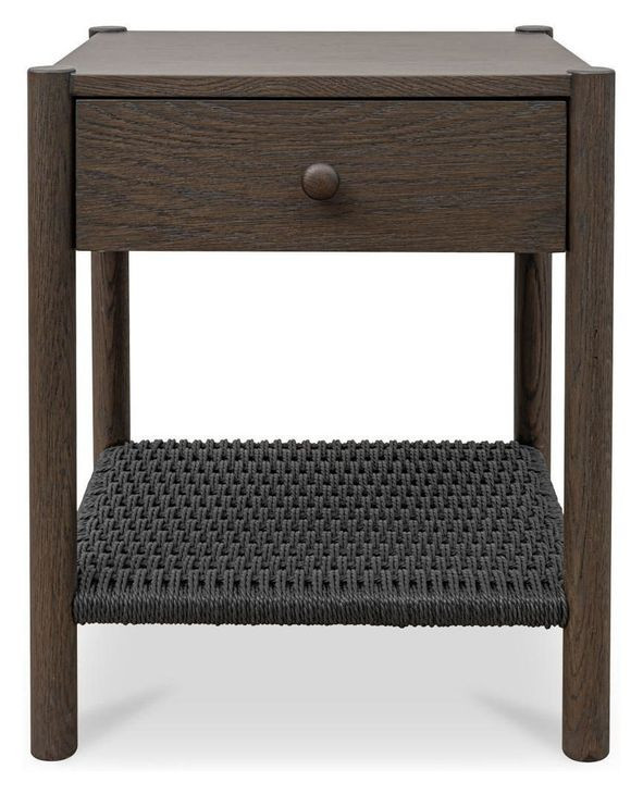 Millie Dark Brown 1 Drawer Nightstand