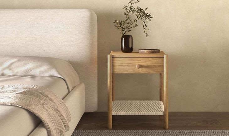 Millie Natural 1 Drawer Nightstand