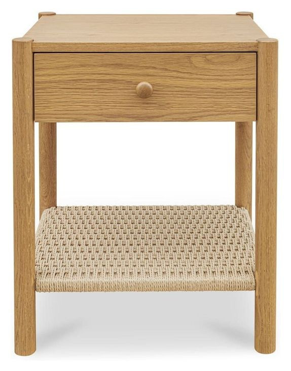 Millie Natural 1 Drawer Nightstand