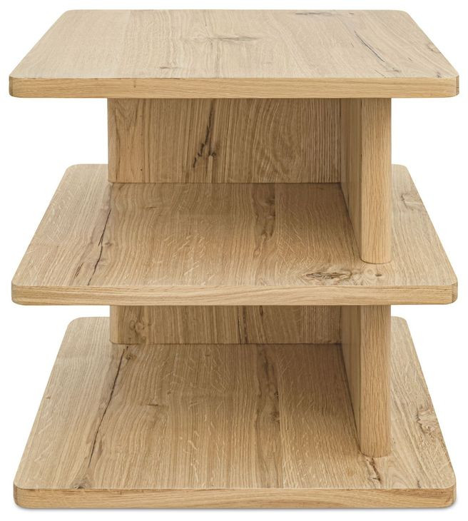 Casey Rustic Oak Square Side Table From Moe Furniture | Coleman