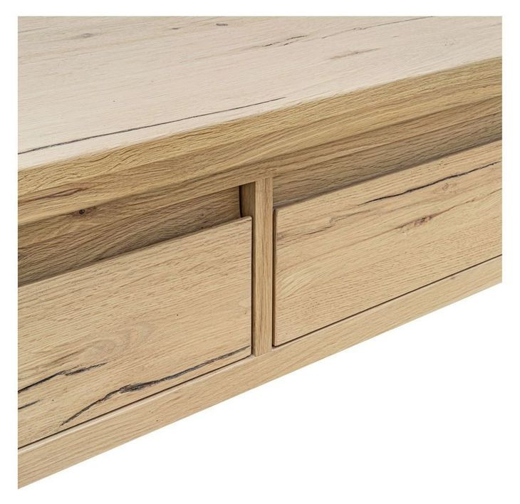 Graham Rustic Oak Rectangular Coffee Table