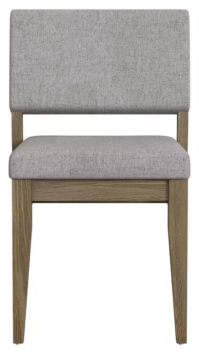 Flex Sandbar Oak and Gray Upholstered Side Chair Set of 2
