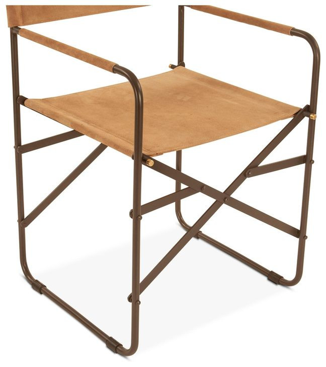 Lund Brown Upholstered Director Dining Chair