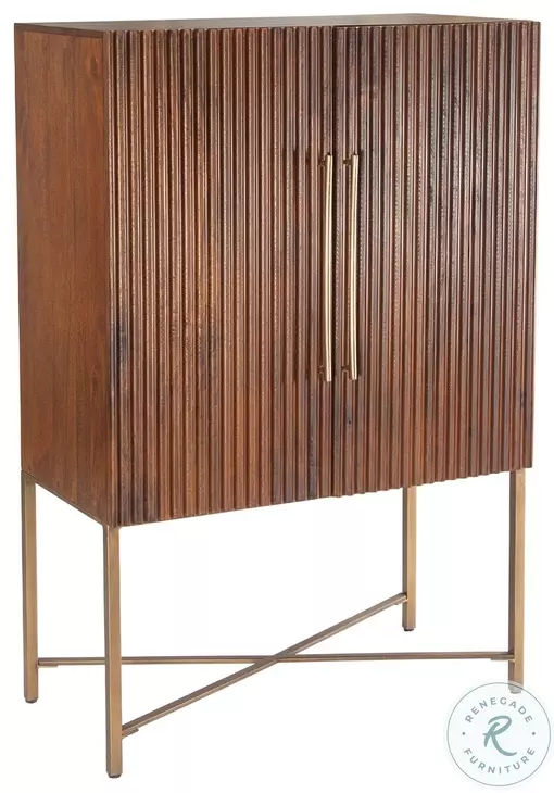 Manhattan Honey Brown Bar Cabinet