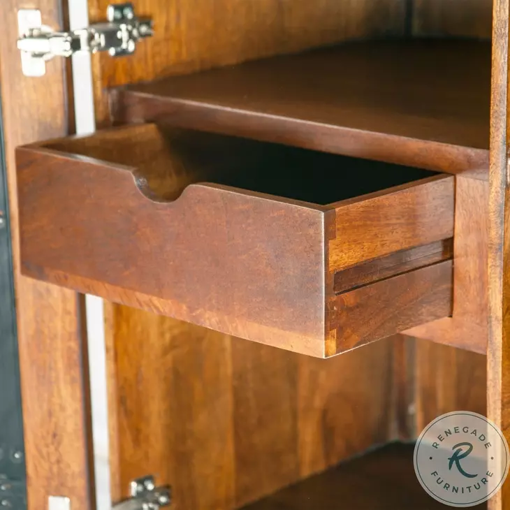 Manhattan Honey Brown Bar Cabinet