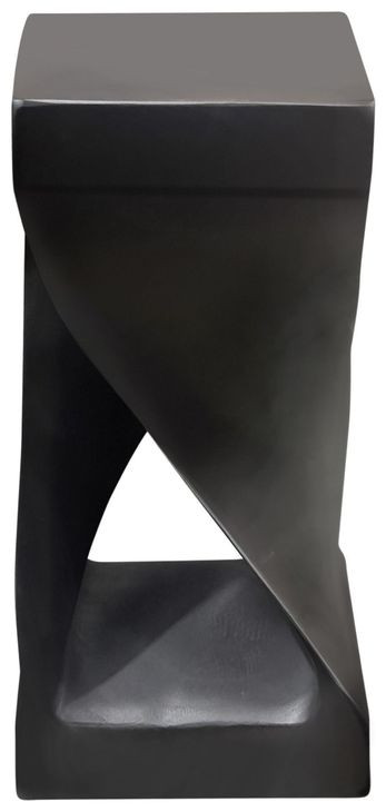 Solana Black Square Accent Table