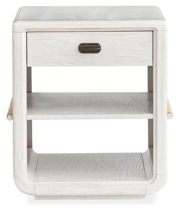 Sunset Cove Moonlight Pearl Rectangular Chairside End Table