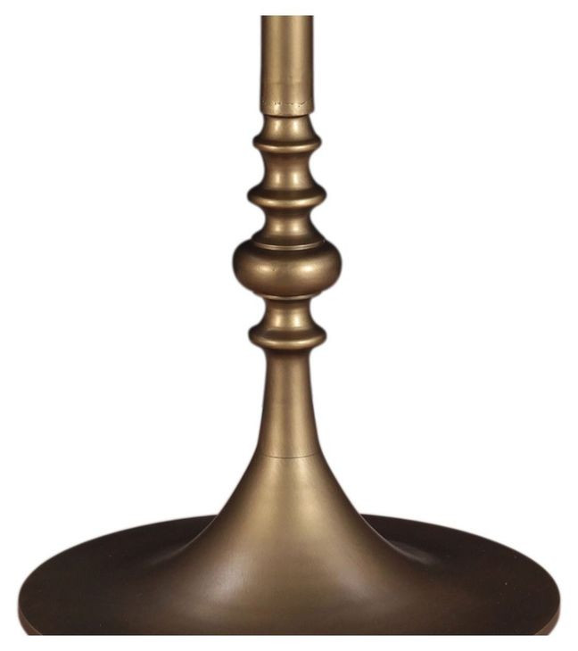Bordeaux Retro Impulse and Antique Gold 36" Round Marble Top Bistro Table