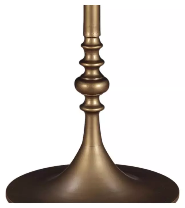 Bordeaux Retro Impulse and Antique Gold 36" Round Marble Top Bistro Table