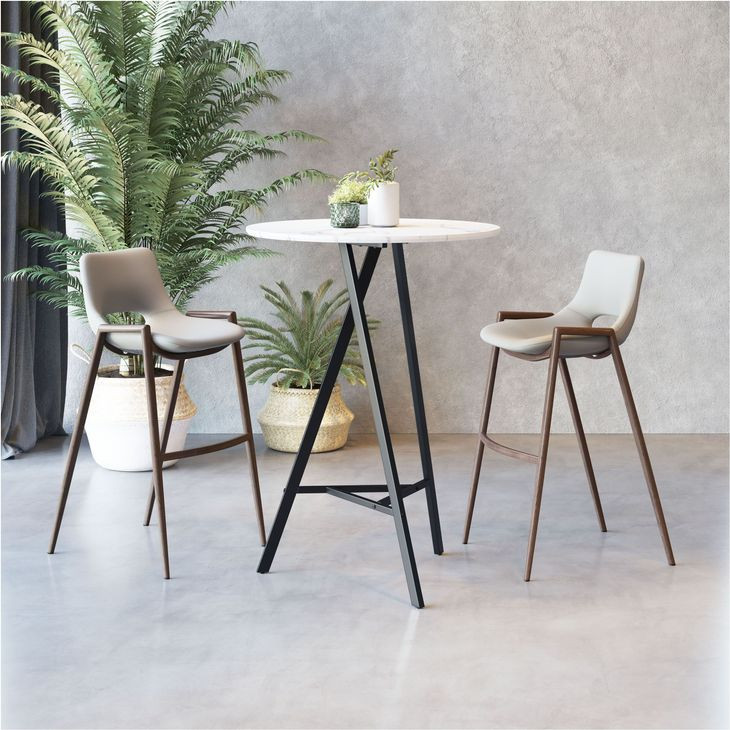 Desi Beige Bar Stool Set Of 2