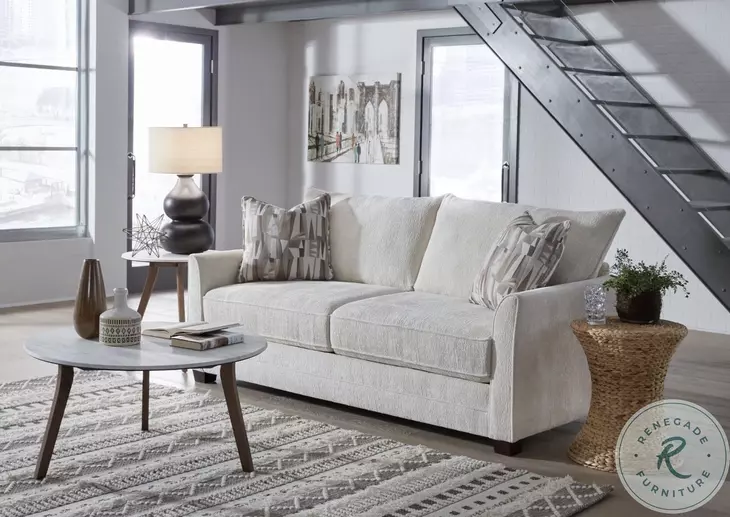 Juniper Hutton Ivory Full Size Memory Mattress Sleeper Sofa