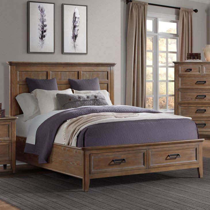 Alta Harvest Queen Storage Panel Bed