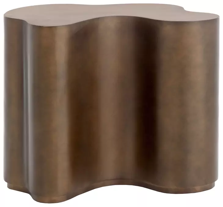 Aurora Antique Bronze Freeform Large Side Table
