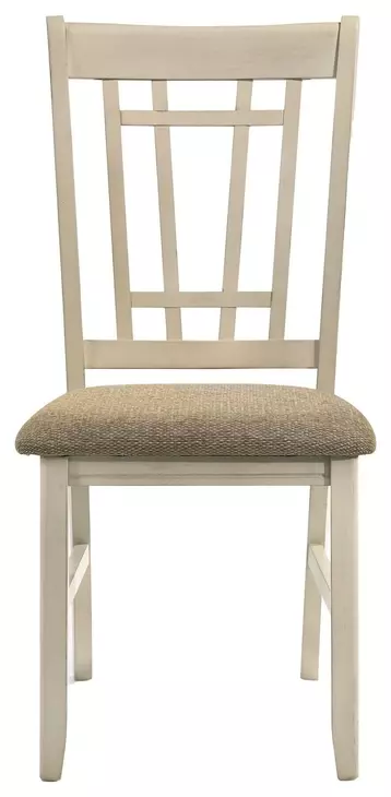 Mission Casuals Brown Upholstered Lattice Chair Set of 2
