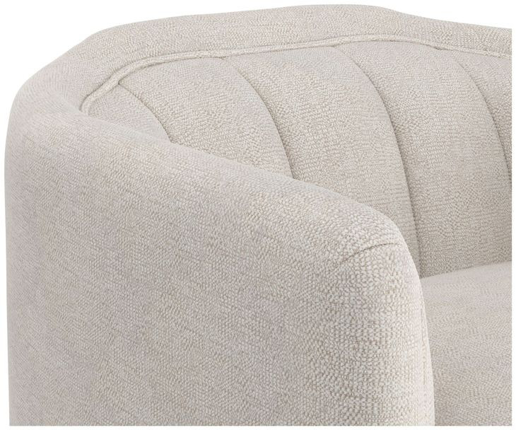 Selby Dove Cream Upholstered Swivel Arm Chair