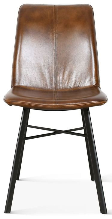 Brisbane Chestnut Leather Murphy Dining Chair